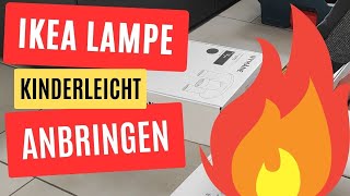 Ikea Lampe Kinderleicht anschließen  Leuchte anbringen  Nymane GU10 [upl. by Hsirrehc710]