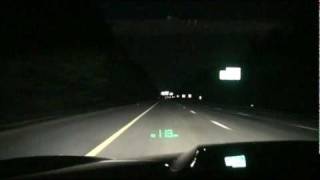 2006 Cadillac XLRV Supercharged Stock 0139mph run on Heads Up Display Dash [upl. by Ebocaj]