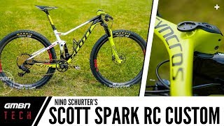 Nino Schurter’s Scott Spark RC Custom Race Bike  GMBN Tech Pro Bikes [upl. by Godfree]