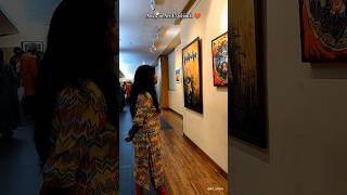 A Day With Me 🎨💯  Experience The Art World 😱⁉️  art exhibition explorepage featuredme artlife [upl. by Ardnuhs]