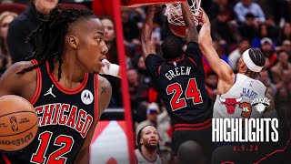 HIGHLIGHTS Chicago Bulls beat Knicks 108100 behind Javonte Green’s careerhigh 25 points [upl. by Cailean788]