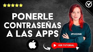 Cómo PONERLE CONTRASEÑAS A LAS APPS en iPhone  📱 Tutorial 🔒 [upl. by Fineman]