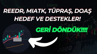 REEDR MIATK TUPRS DOAS HİSSE ANALİZİ DEV UYANDI [upl. by Jarlathus]