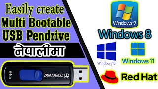 Create Multi bootable USB in Single pen drive in Nepali  Windows 781011 Linux  2024  TachCare [upl. by Anieral355]