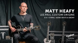 Matt Heafy Demos His Epiphone Les Paul Custom Origins Signature Model [upl. by Nevaeh150]