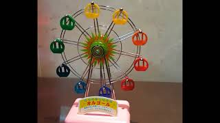 How To Use the Musical Land Rotating Windup Ferris Wheel Music Box Pink 뮤지컬랜드 관람차 오르골 핑크 사용 방법 [upl. by Anawahs]