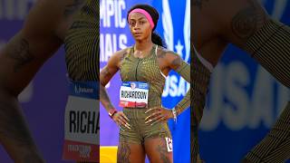 Women 100m  ShaCarri Richardson ❤️‍🔥 USA Olympics Trials 2024 trackandfield athletics shorts [upl. by Schilt]