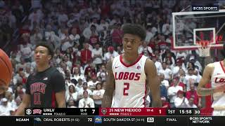 New Mexico vs UNLV  2024210  NCAAB Game [upl. by Yerg]