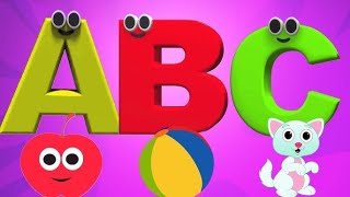 ABCD Phonics song abcd Two words Nursery rhymes A to Z alphabet phonics sound Chichoo tv [upl. by Yhtomot]