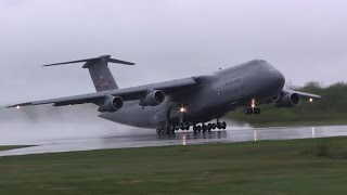 Amazing C5 Galaxy Screaming Takeoff [upl. by Gwenni863]