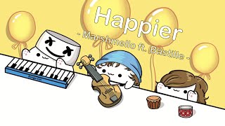 Marshmello ft Bastille  Happier cover by Bongo Cat 🎧 [upl. by Jobie96]