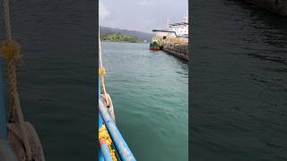 View of chatham jetty 🌿🍃Andamangirlvlogging shorts boat nature [upl. by Evita786]