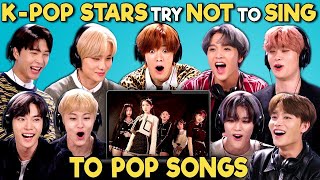 Kpop Stars React To Try Not To Sing Along Challenge NCT 127 엔시티 [upl. by Nnaeoj]