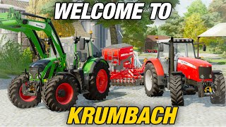 WELCOME TO KRUMBACH  Farming Simulator 22  Episode 1 [upl. by Yevrah]