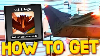 HOW TO GET USS ARGO  USS ARGO CODES in KAIJU UNIVERSE ROBLOX [upl. by Emera322]