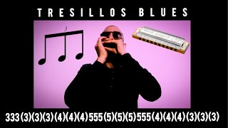 Tresillos Blues Corcheas Swing RampR armonica tresillos blues [upl. by Rockwell650]