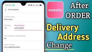 Meesho App me Customer Ka Address Change Kaise Kare  How to Change Address on Meesho After Order [upl. by Barfuss]