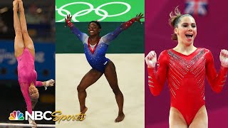 The highest scores in Olympic gymnastics history Biles Maroney Liukin and more  NBC Sports [upl. by Nesila724]