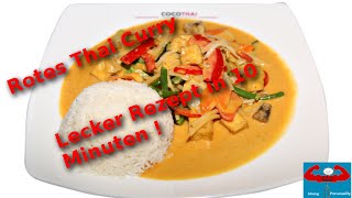 Schnelles Rezept für Thai Curry Rot in 10 Minuten [upl. by Rebna612]