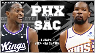 Phoenix Suns vs Sacramento Kings Full Game Highlights  Jan 16  2024 NBA Season [upl. by Verla313]