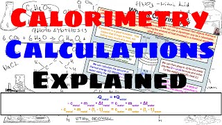 Calorimetry Calculations  Explained [upl. by Stimson531]