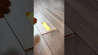 Fixing wooden Laminate Floor Gaps facts amazingfactschannel interestingfacts shortsvideoshorts [upl. by Deedahs]