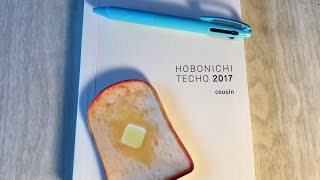 Hobonichi Techo Cousin A5 Planner 2017 Quick Look  Review [upl. by Millburn]