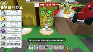 Free mythic egg from black bear Bee Swarm Simulator [upl. by Amati64]