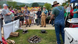 Making MF cornbread at the national cornbread festival 🌽🍞 [upl. by Arym]