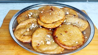 banana malpua recipe  Navratri Bhog  Malpua recipe  Banana Pua Pitha Recipe [upl. by Nahtam]