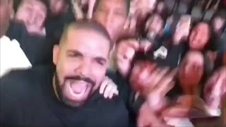 Drake Goes In The Crowd To Mosh Pit At Travis Scott Show [upl. by Tilagram749]