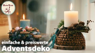 DIY  So einfach edel und preiswert kann Adventsdeko sein  Weihnachtsdeko selber machen [upl. by Noryd]