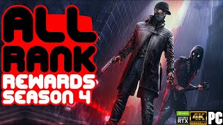 Watch Dogs Legion Online Season 4 Rank Rewards with Timestamps [upl. by Ennirak]