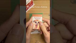 Pantone Grass green pantonechallenge journaling pantone journal journaling paperasmr collage [upl. by Marilou]