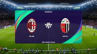 AC Milan Futuro vs Ascoli 14092024 Serie C PES 2021 [upl. by Azaleah]