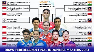 DRAW amp JADWAL PERDELAPAN FINAL INDONESIA MASTERS II 2024 BESOK PUKUL 0900 WIB LIVE YOUTUBE [upl. by Ulyram449]