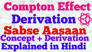 compton effect derivation hindi [upl. by Nedearb403]