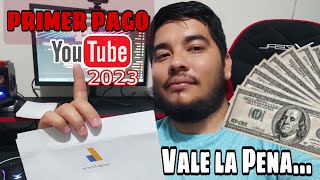 MI PRIMER PAGO DE YouTube💲Cuánto Paga YouTube México 2023 Con un Canal Pequeño La Verdad [upl. by Yezdnil]