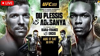 UFC 305 Du Plessis vs Adesanya  LIVE STREAM  MMA Fight Companion  PRELIMS amp MAIN CARD Australia [upl. by Lletnahs947]