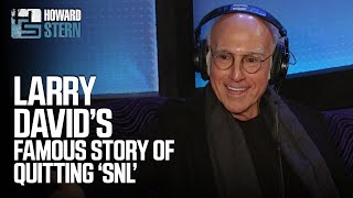 Larry David Tells the Famous Story of Him Quitting quotSNLquot 2015 [upl. by Enyalb286]