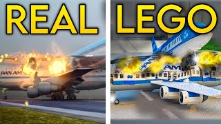 Plane Crash Animation VS Lego Recreation FULL MOVIE [upl. by Wenonah]