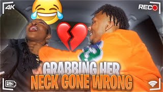 RANDOMLY GRABBING MY BESTFRIEND’S NECK TO GET HER REACTION GONE WRONG😂🤦🏽‍♂️ [upl. by Khalsa]