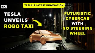 Tesla unveils robo taxi Futuristic Cybercab with no steering wheel⁠ [upl. by Fiona424]