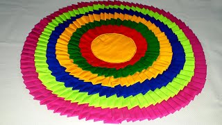 🔴 Paposh Making At Home  Simple And Easy Paposh Design Bangla  Papos Banano Video  Doormat Making [upl. by Issiah]