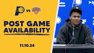 Indiana Pacers Postgame Media Availability vs New York Knicks  November 10 2024 [upl. by Sheena33]