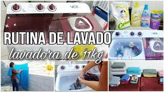 PROVANDO LA NUEVA LAVADORA ✅ semiautomática de 2 tinas 🫧🧺🧼 [upl. by Corydon]