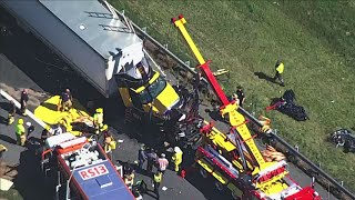 Deadly crash on I81 in Hagerstown Maryland [upl. by Hamimej]