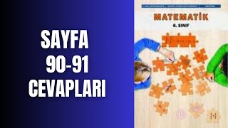 6 SINIF MATEMATİK KİTABI SAYFA 90 VE 91 CEVAPLARI [upl. by Naillil]