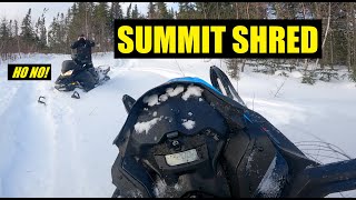 Shred it Summit 600r etec 2019 Deep Backcountry Snowmobiling [upl. by Louisa]