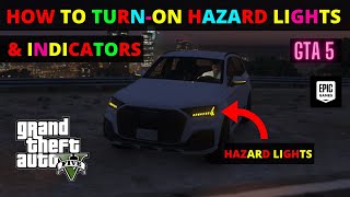 HOW CAN TURNON HAZARD LIGHT AND INDICATOR GTA 5 SIMPLE TRAINER [upl. by Felise]